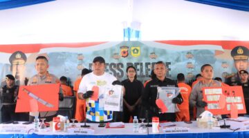 Polres Bogor Bersama Polresta Bogor Kota Ungkap Kasus Premanisme, 9 Orang Diamankan dan 109 Kendaraan Disita